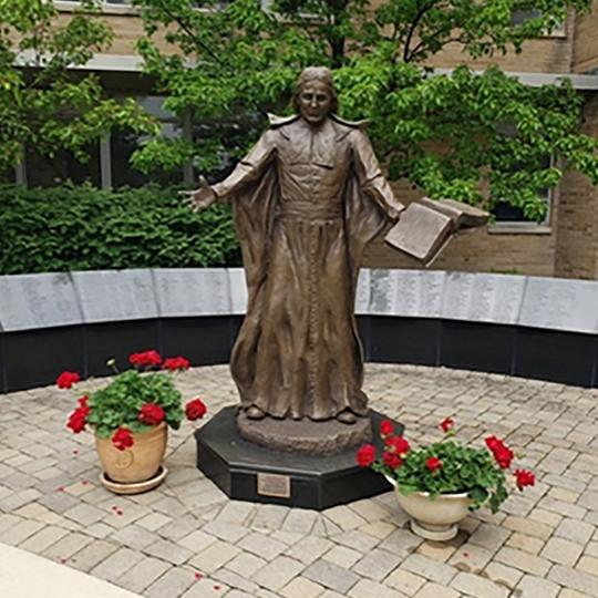 statue of St. John Baptist de La Salle