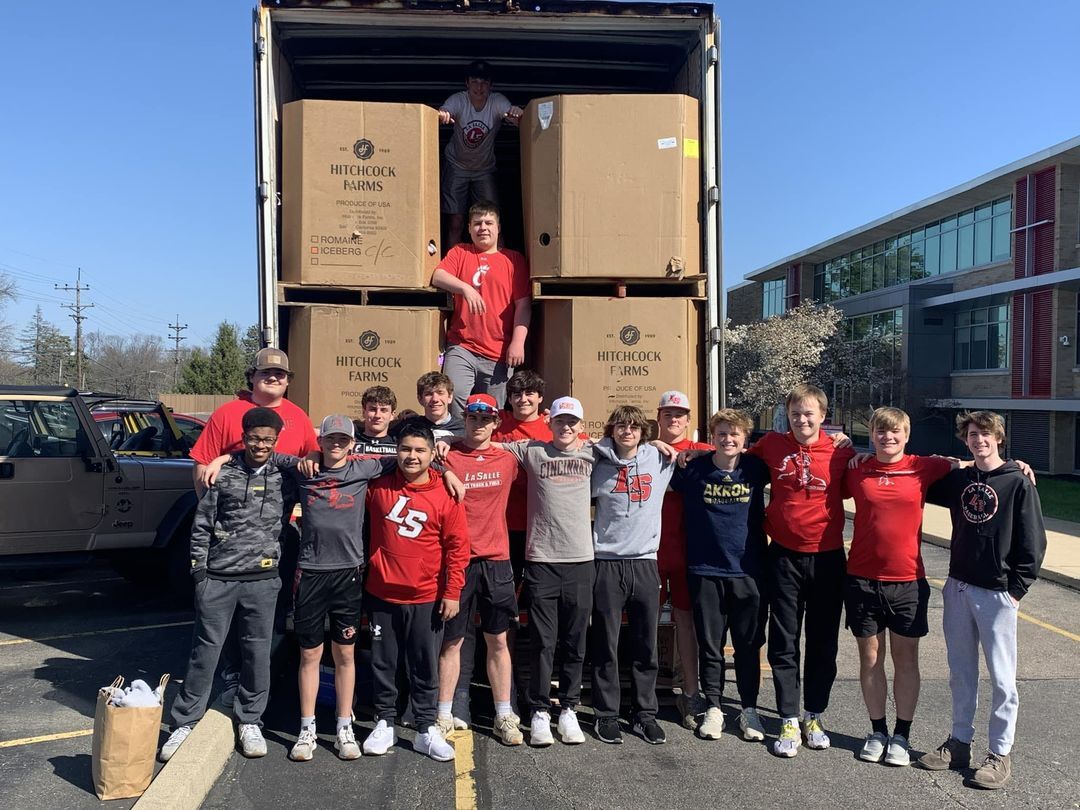 Picture of students in truck