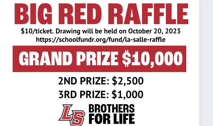 Picture of big red raffle ticket